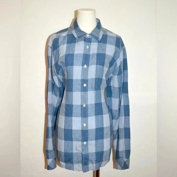 Rails Light and Dark Blue Checkered Button Down Shirt - Picture 1 of 11